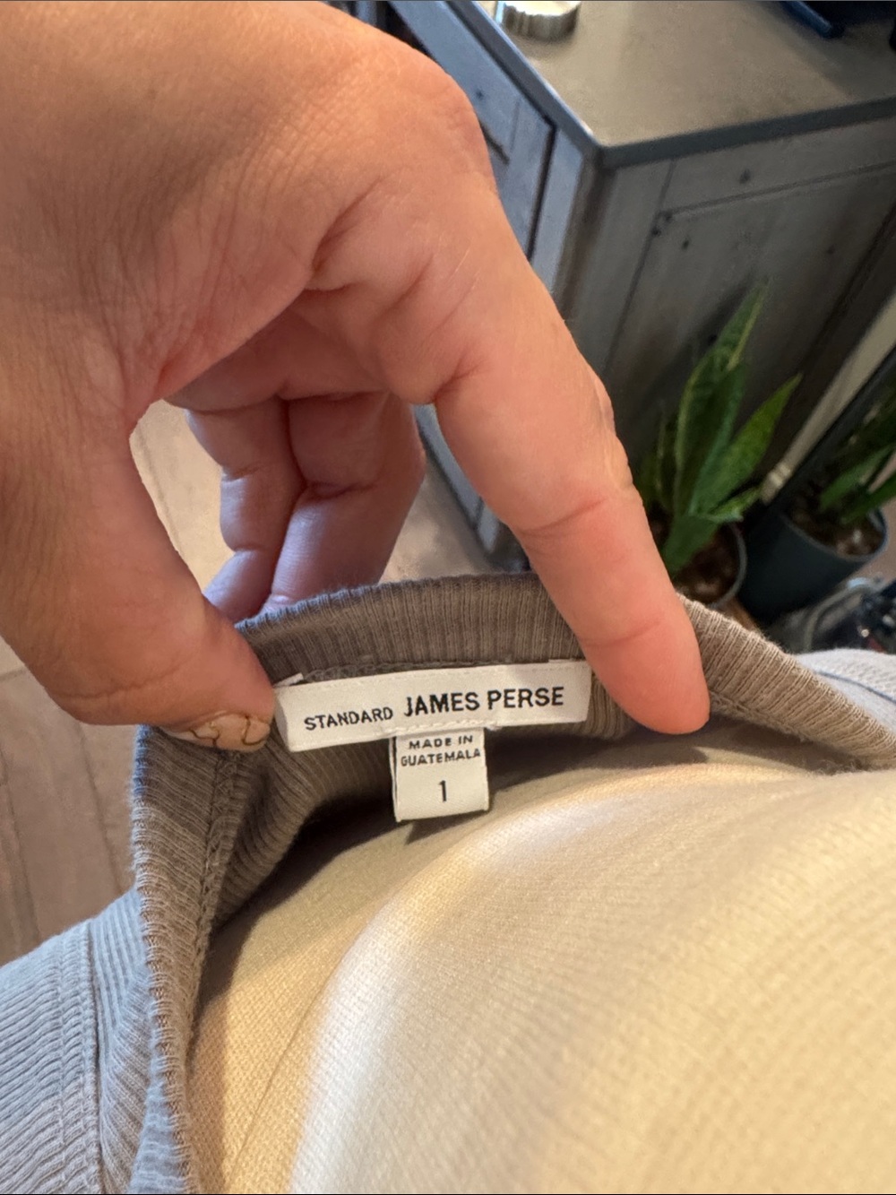 James Perse Gray Ribbed Racerback Tank - Picture 5 of 5